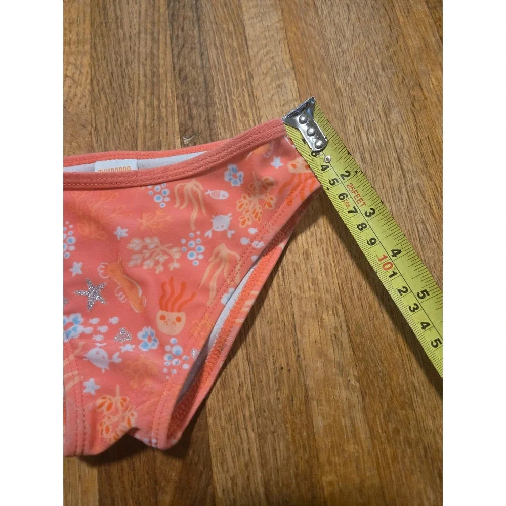Gymboree Girls 2T Coral Sea Life Under the Sea Glitter Accent Bikini Swim Bottom